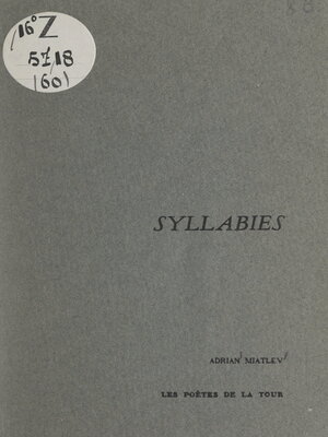 cover image of Syllabies